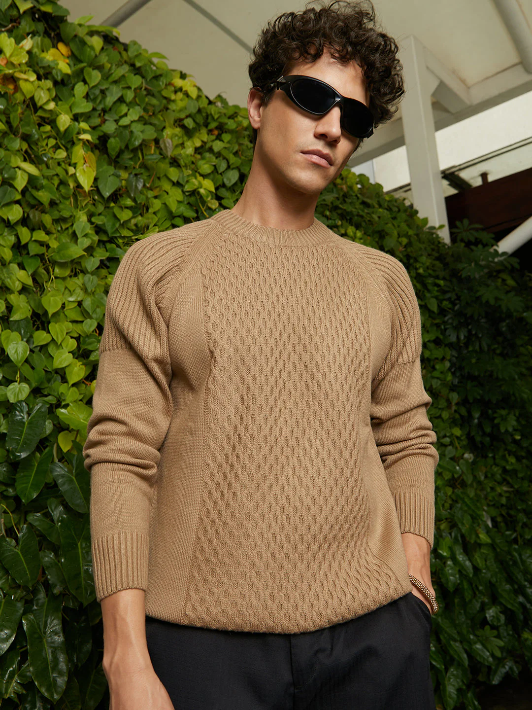 Hive-Knit Pullover Sweater - Image 2