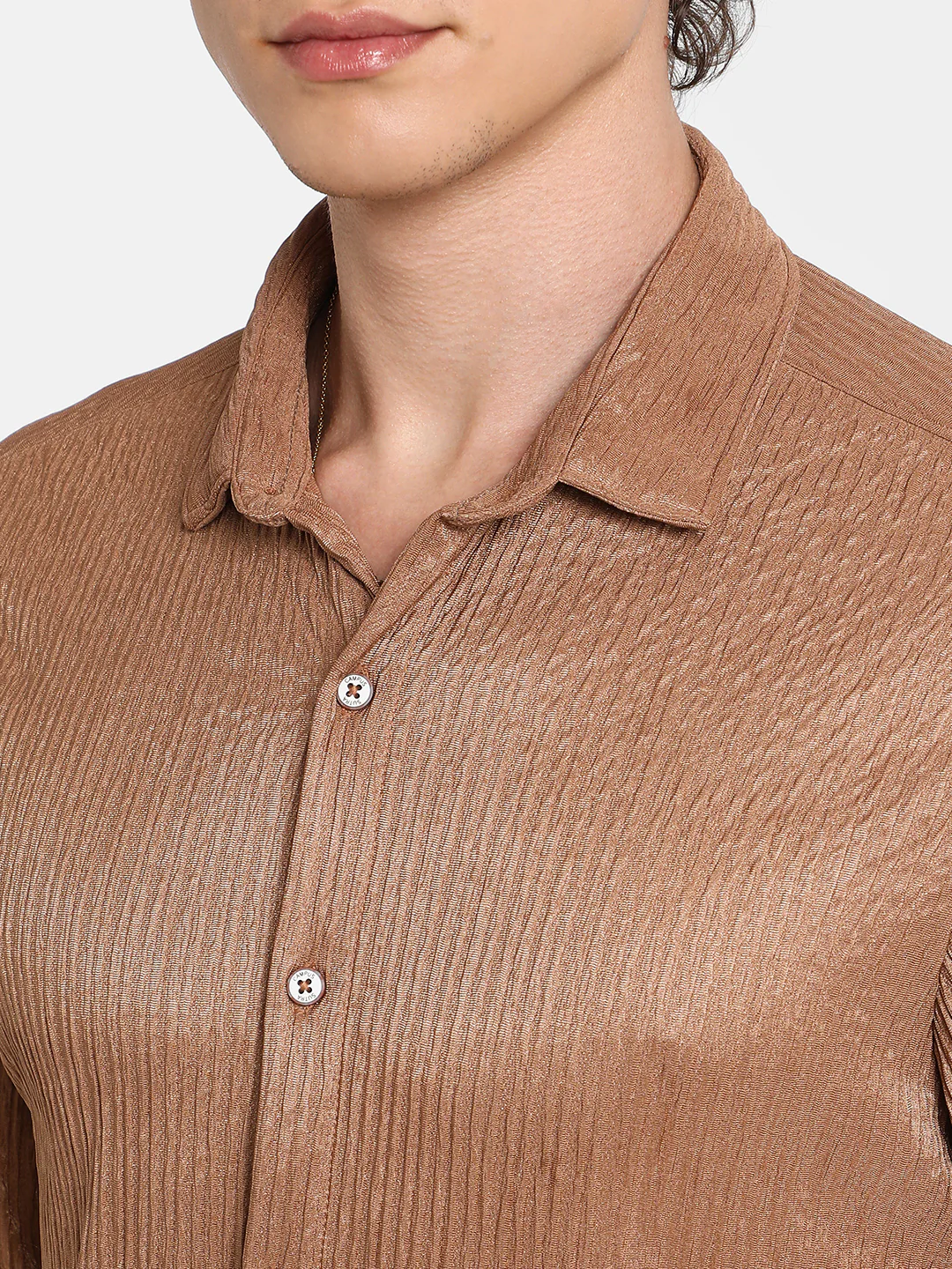 Solid Creased Shirt - Image 15