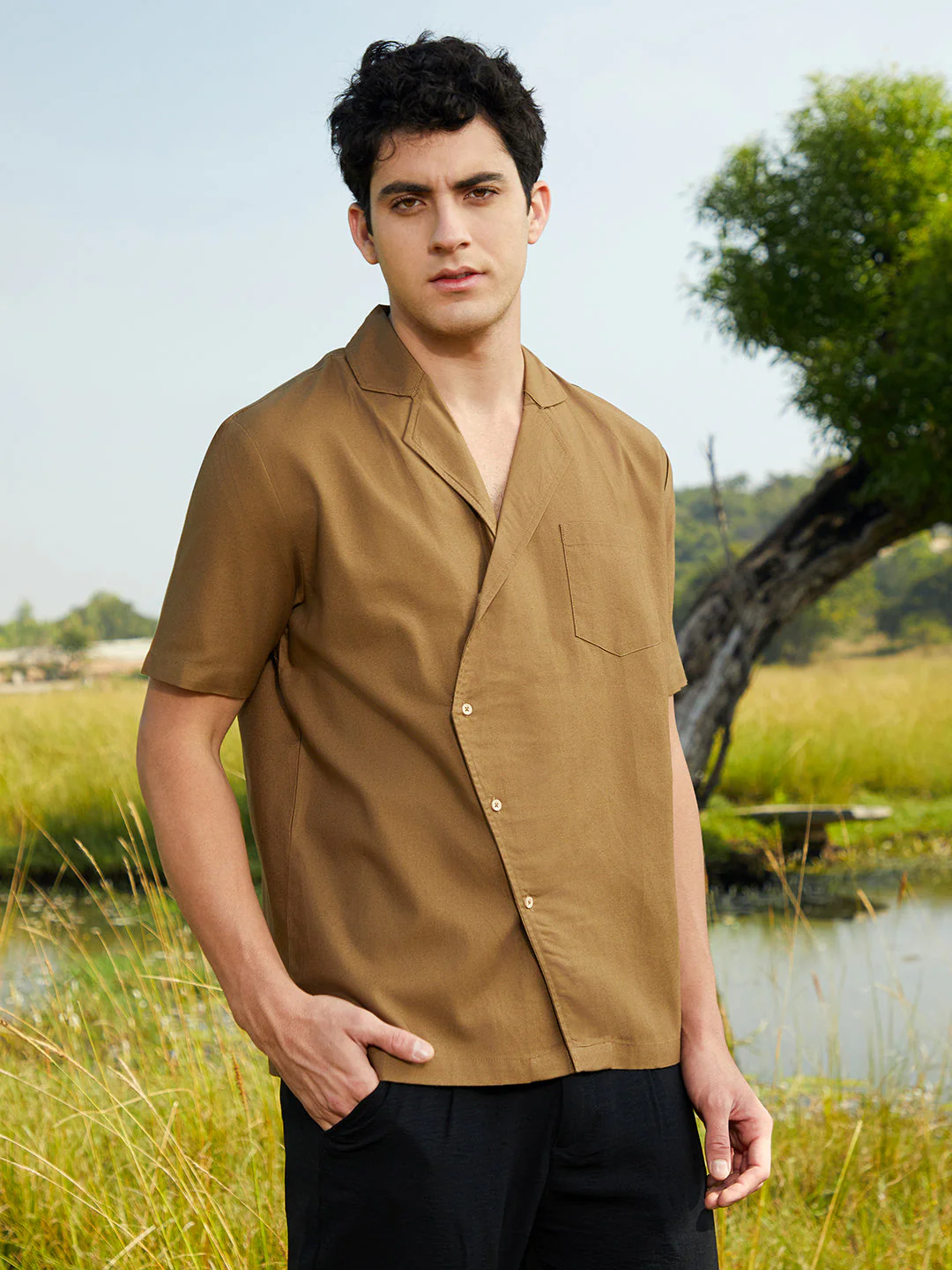 Asymmetrical Cuban Shirt - Image 3