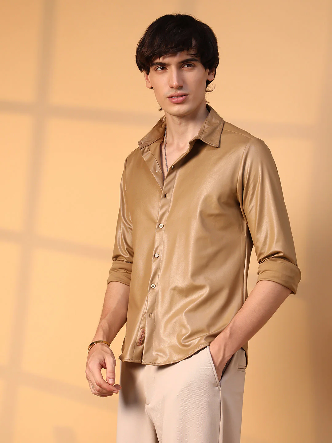 Solid Suede Shirt - Image 3