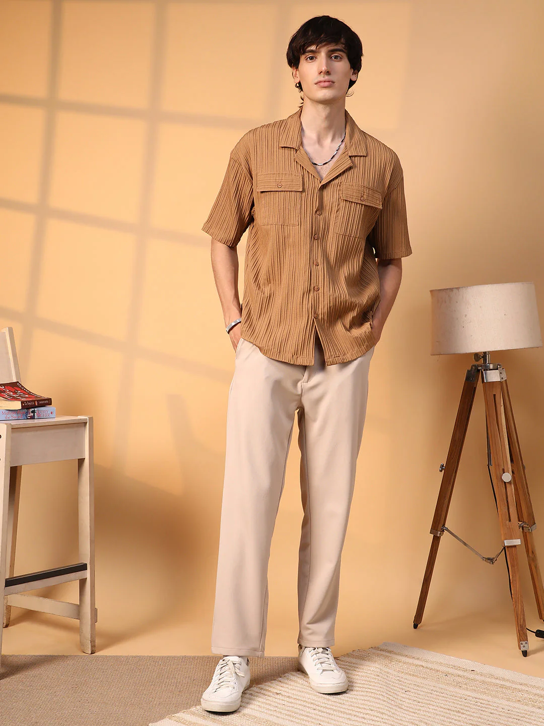 Tactile-Lined Oversized Shirt - Image 5