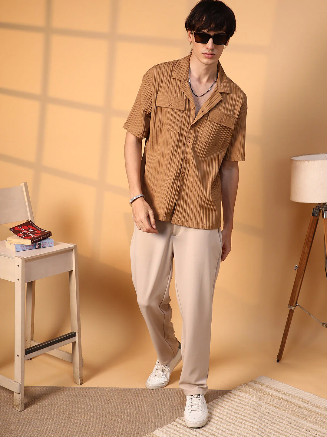 Tactile-Lined Oversized Shirt - Image 6