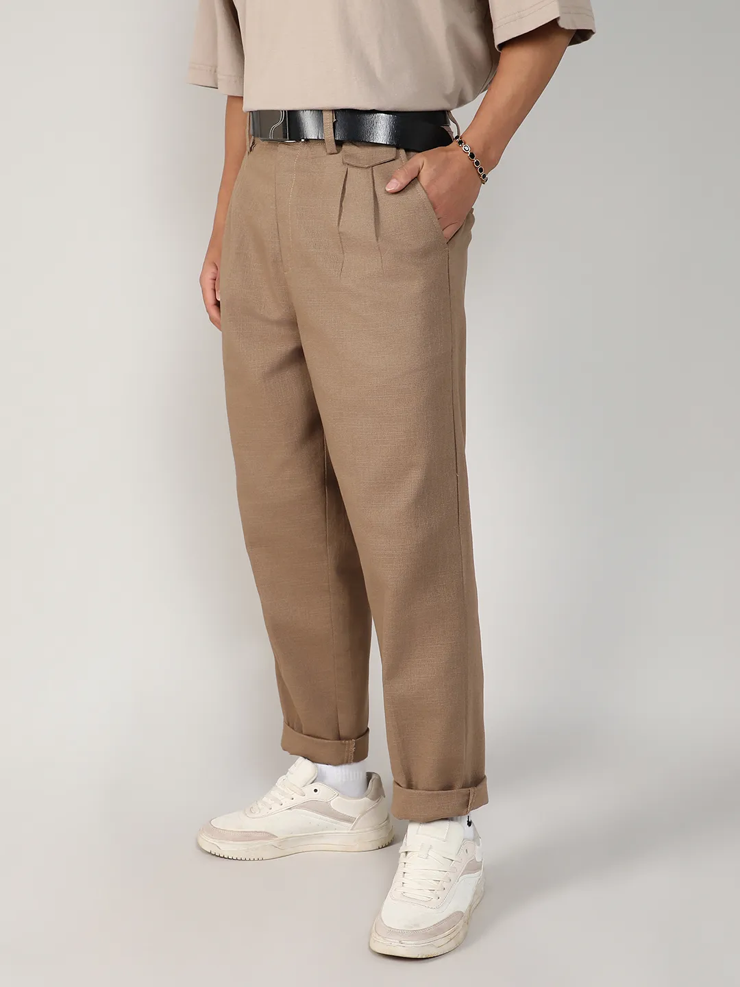 Lightweight - Tailored Linen-Blend Trousers - Image 3