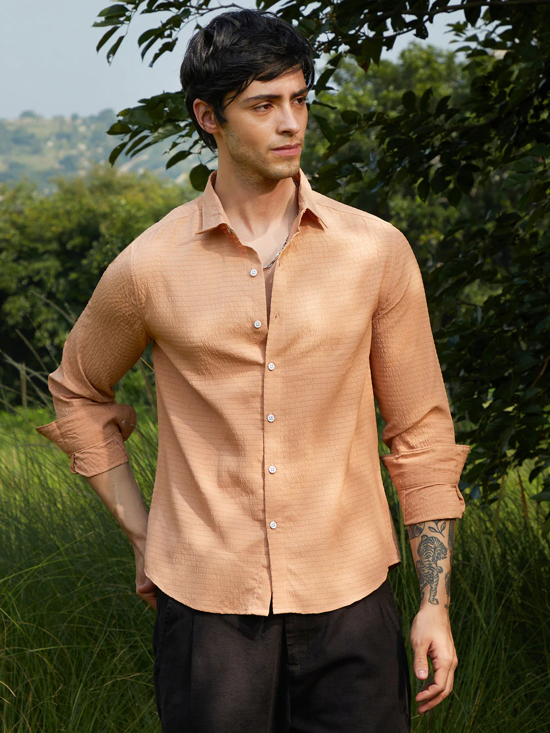 Ruche-Textured Shirt - Image 2