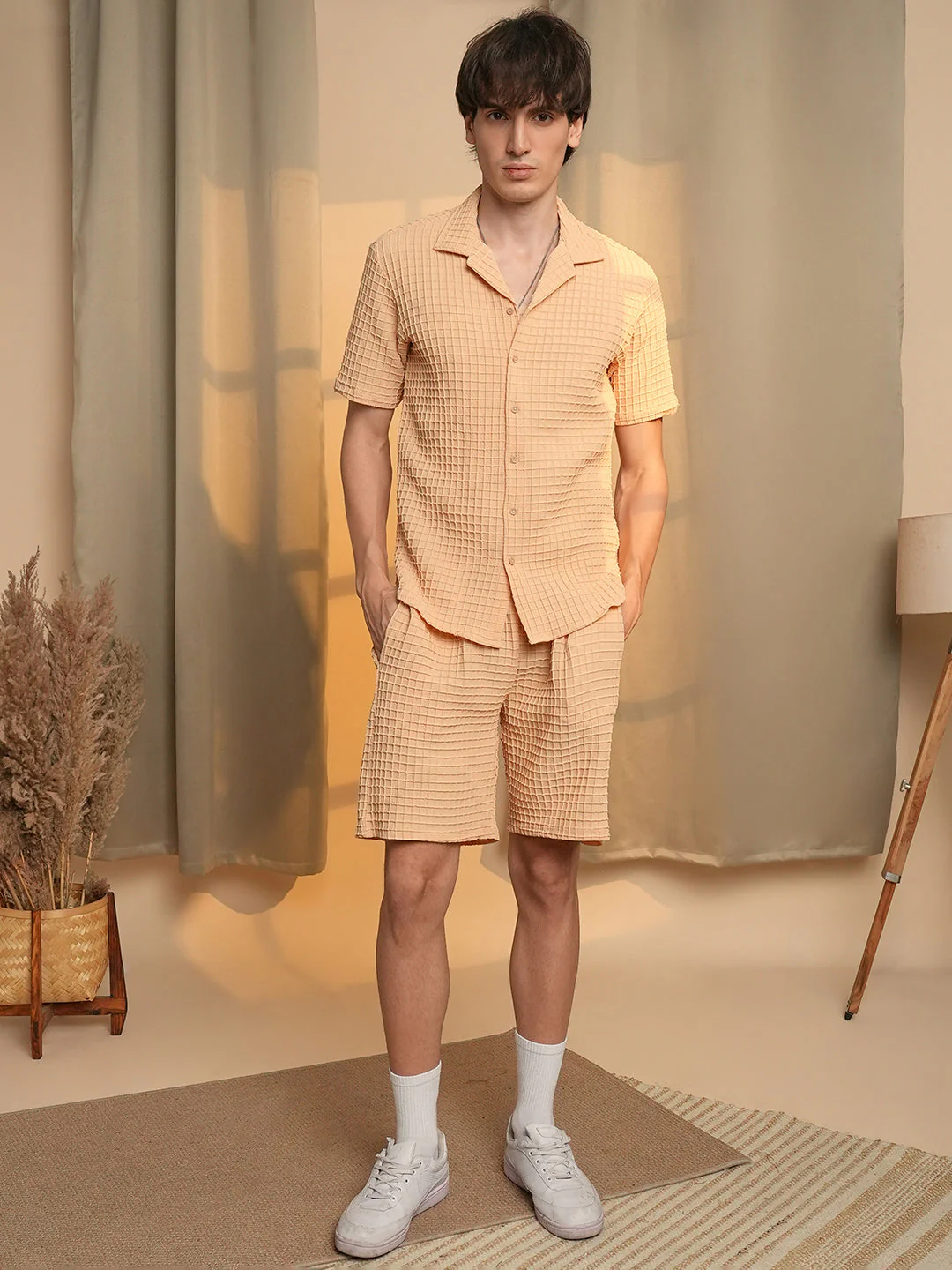 Waffle-Textured Co-Ord Set - Image 2