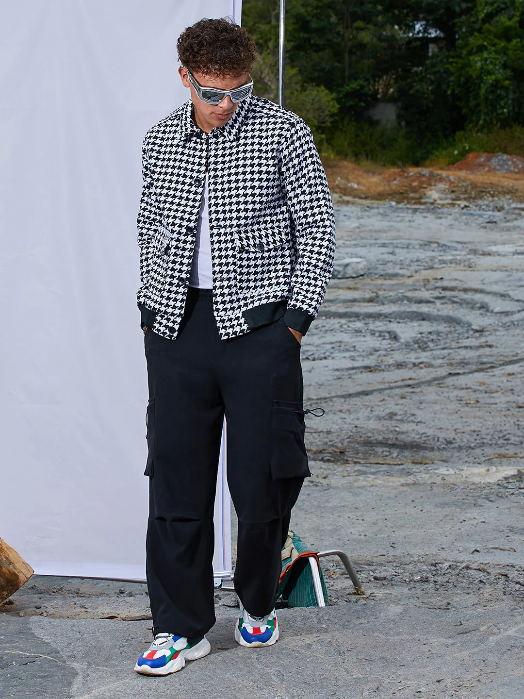 Houndstooth Denim Jacket - Image 6