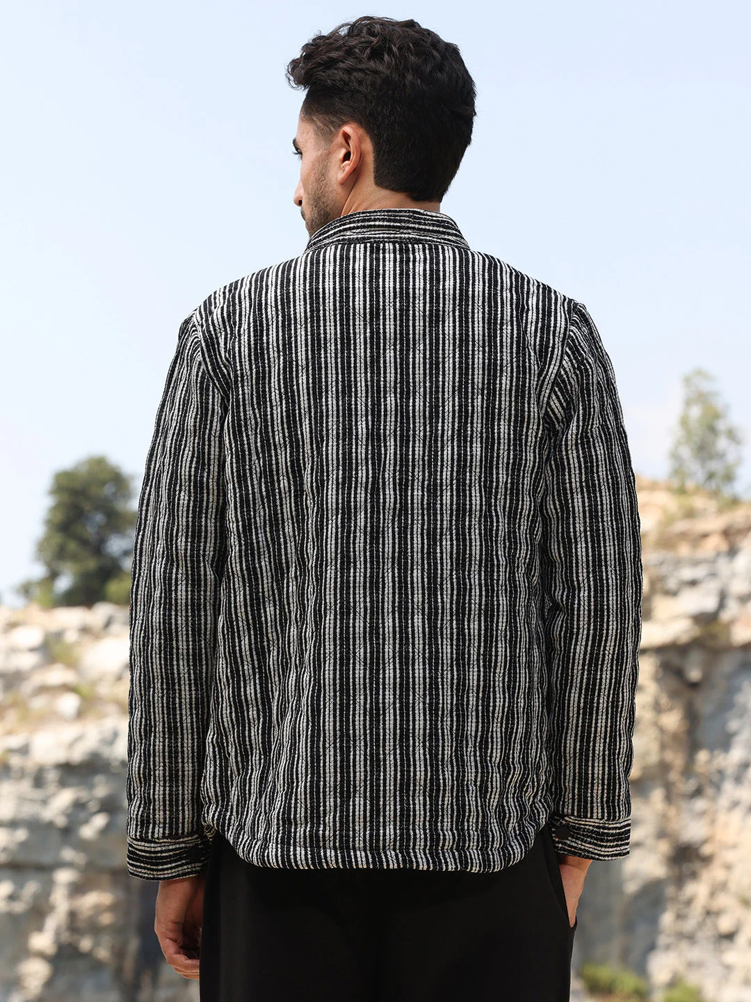 Multitrack Striped Quilted Jacket - Image 4
