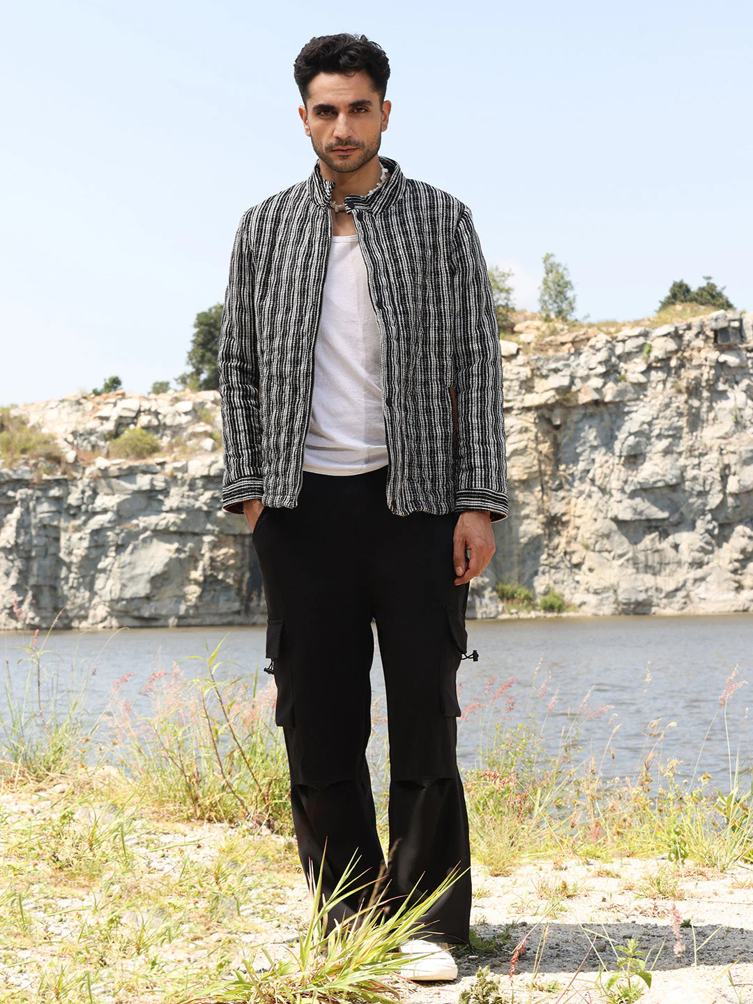 Multitrack Striped Quilted Jacket - Image 5