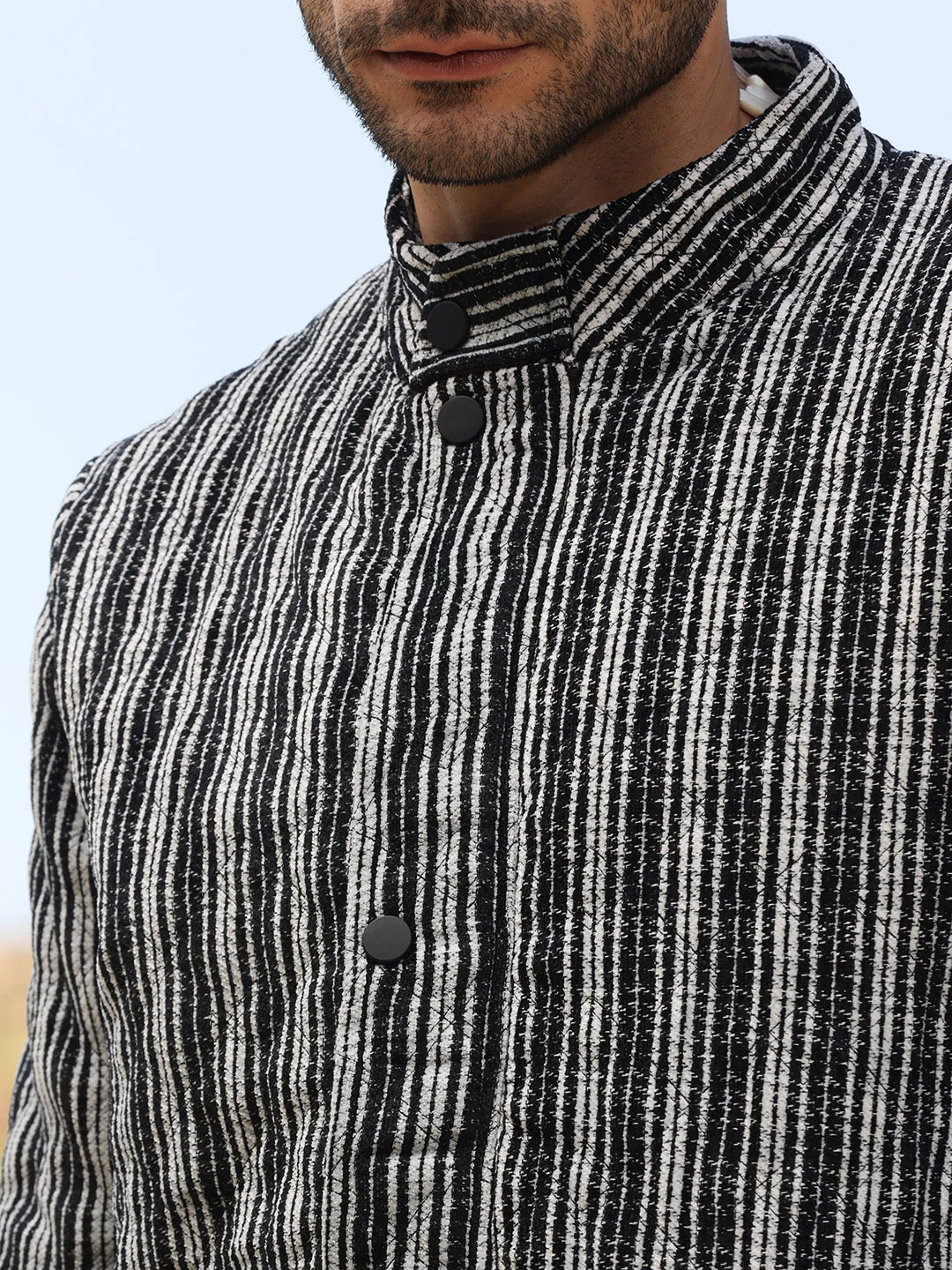 Multitrack Striped Quilted Jacket - Image 7