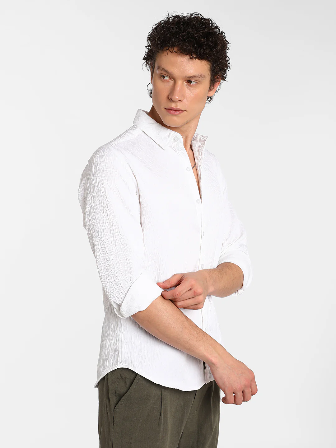 Abstract-Textured Shirt - Image 10