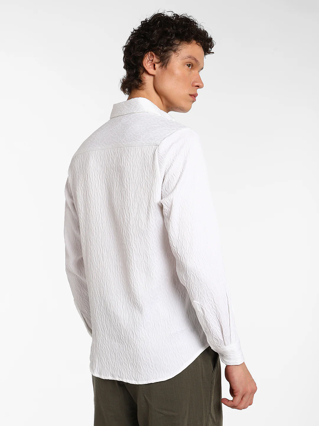 Abstract-Textured Shirt - Image 11
