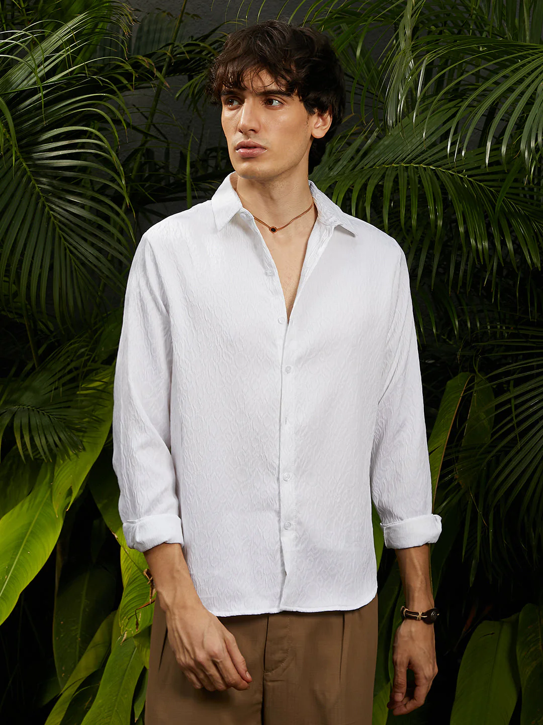 Abstract-Textured Shirt - Image 2