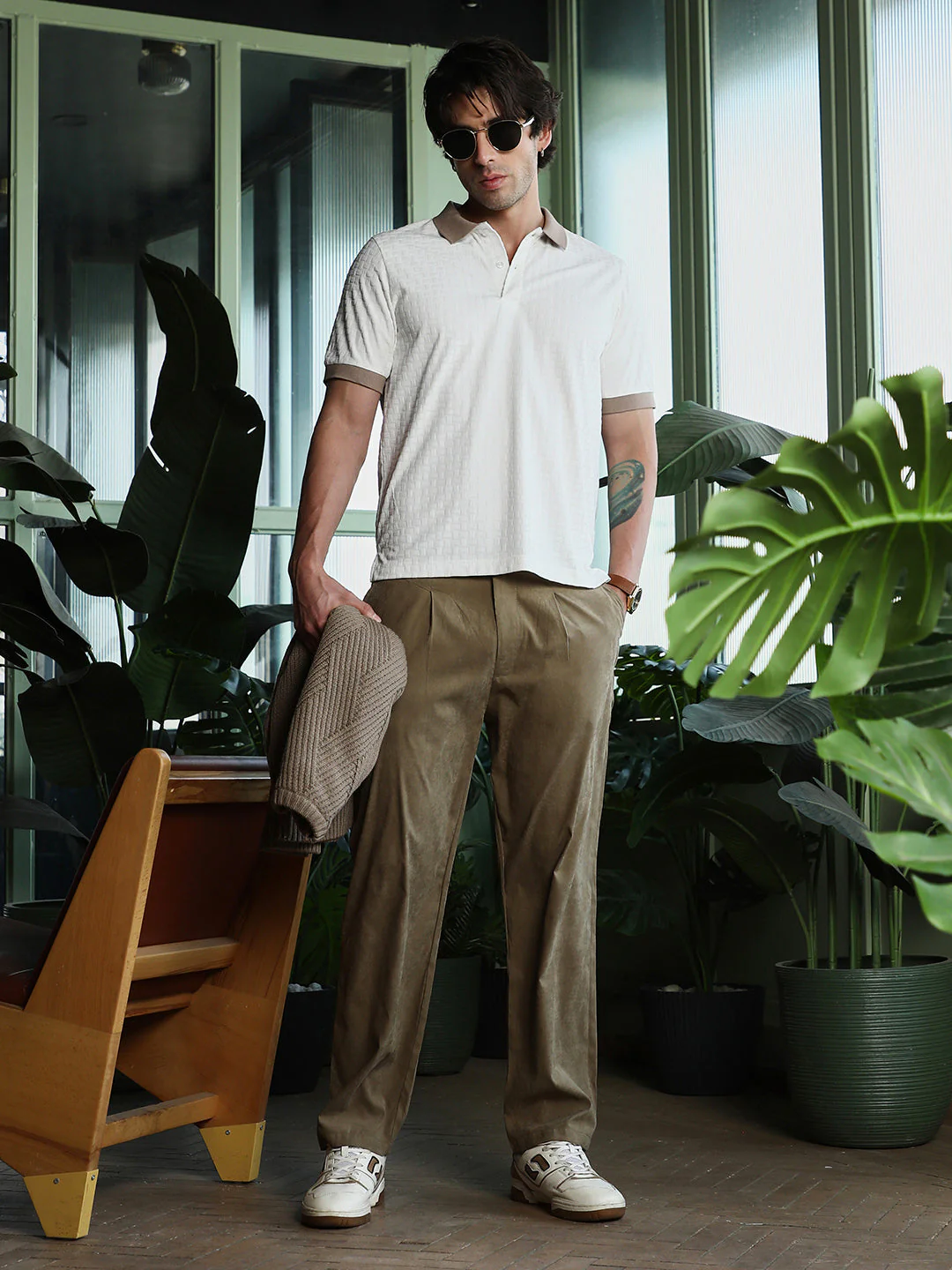 Basket-Jacquard Polo T-Shirt - Image 6