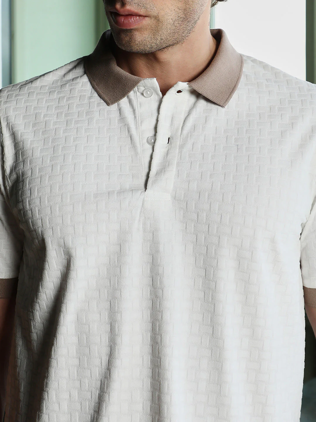 Basket-Jacquard Polo T-Shirt - Image 7
