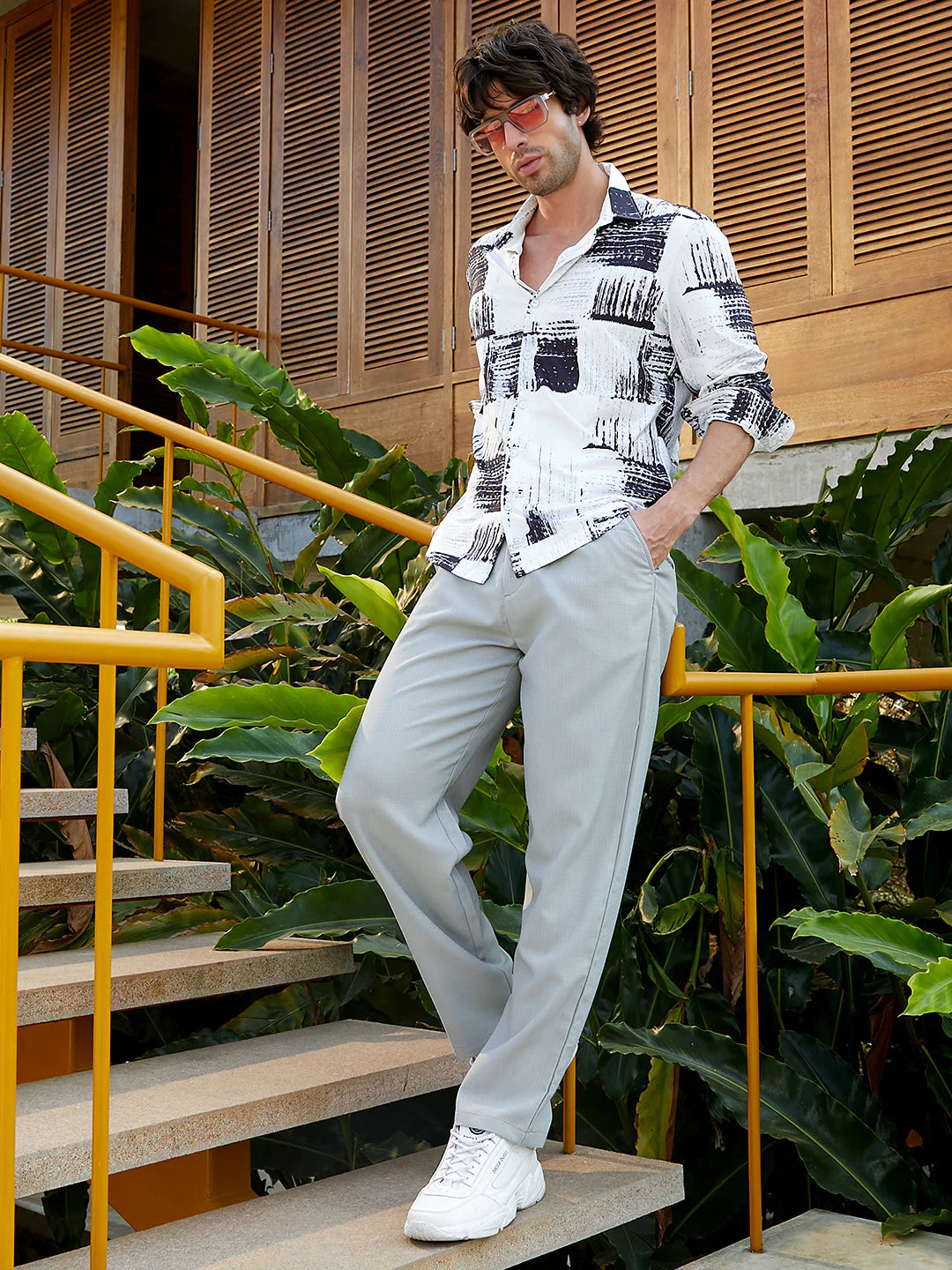 Contrast-Fade Imprint Shirt - Image 6