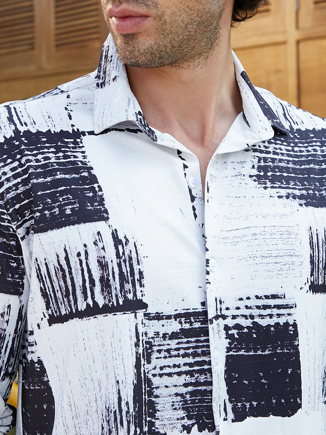 Contrast-Fade Imprint Shirt - Image 7