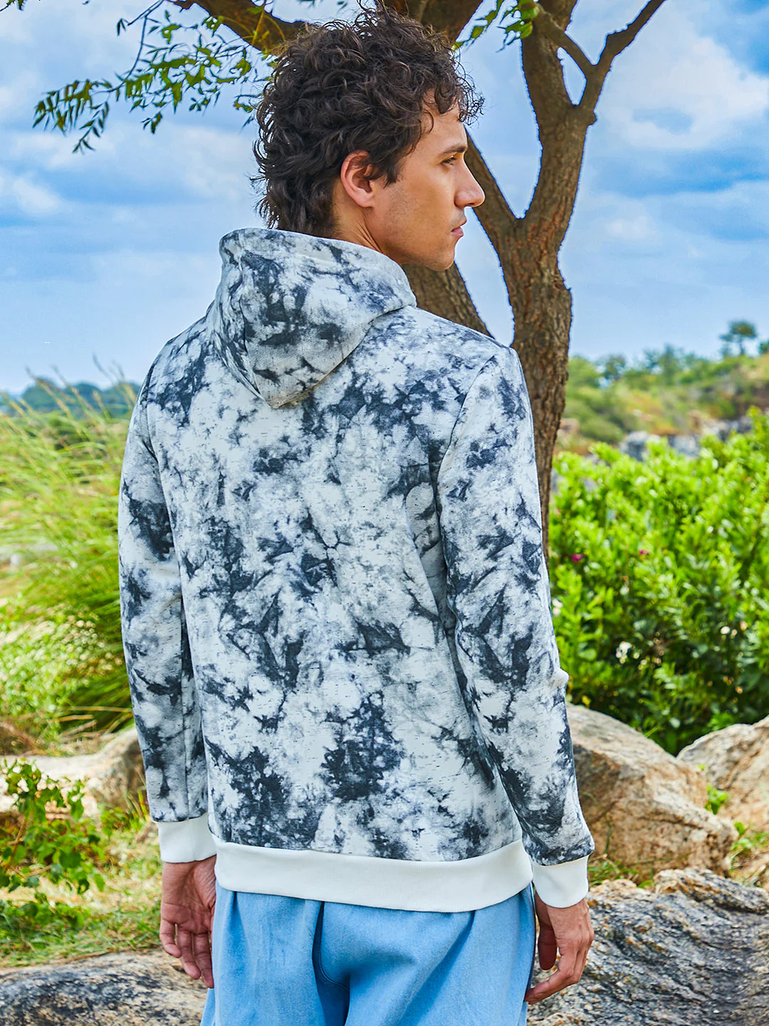 Zip-Front Tie-Dye Hoodie - Image 4