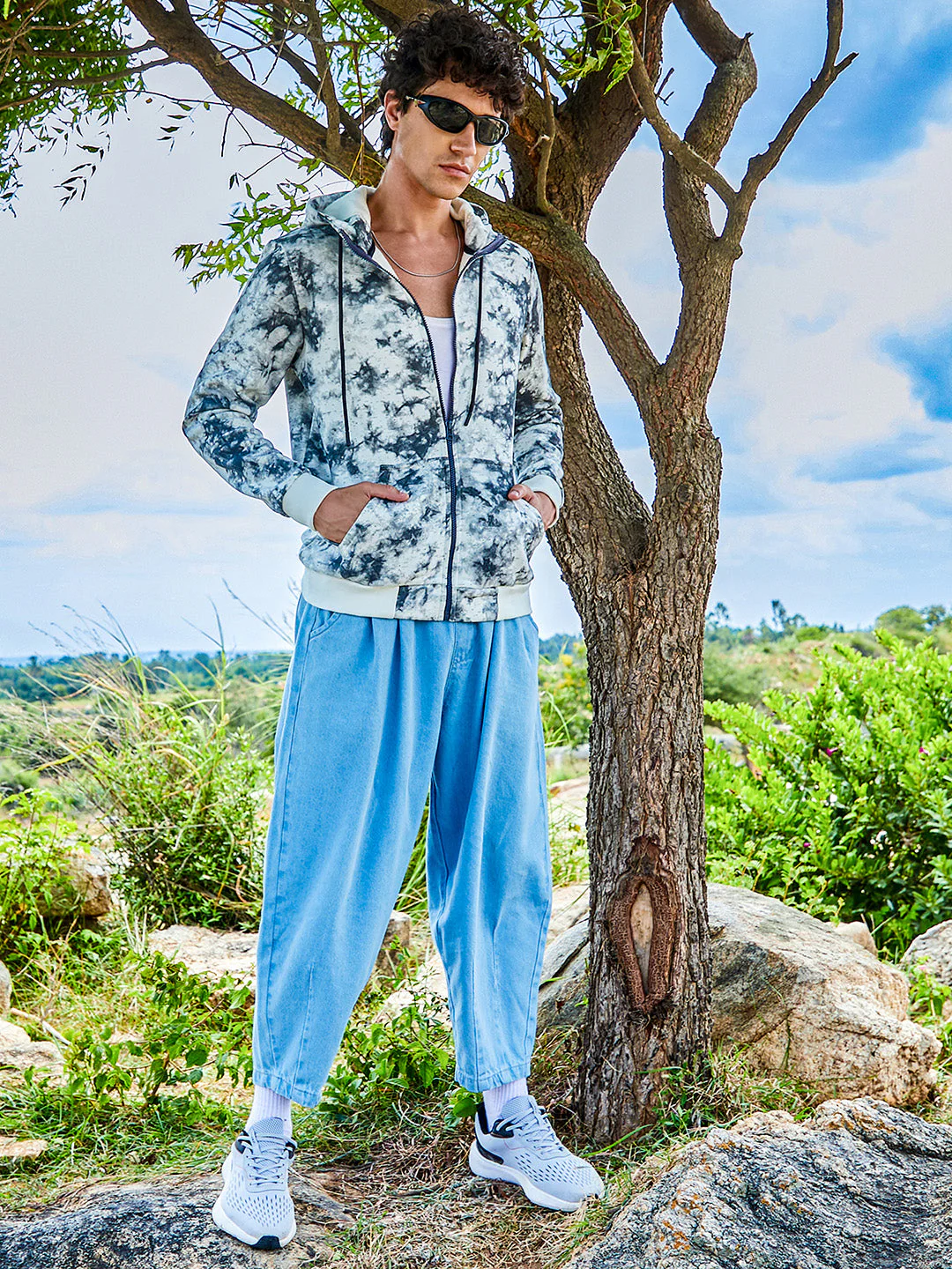 Zip-Front Tie-Dye Hoodie - Image 6