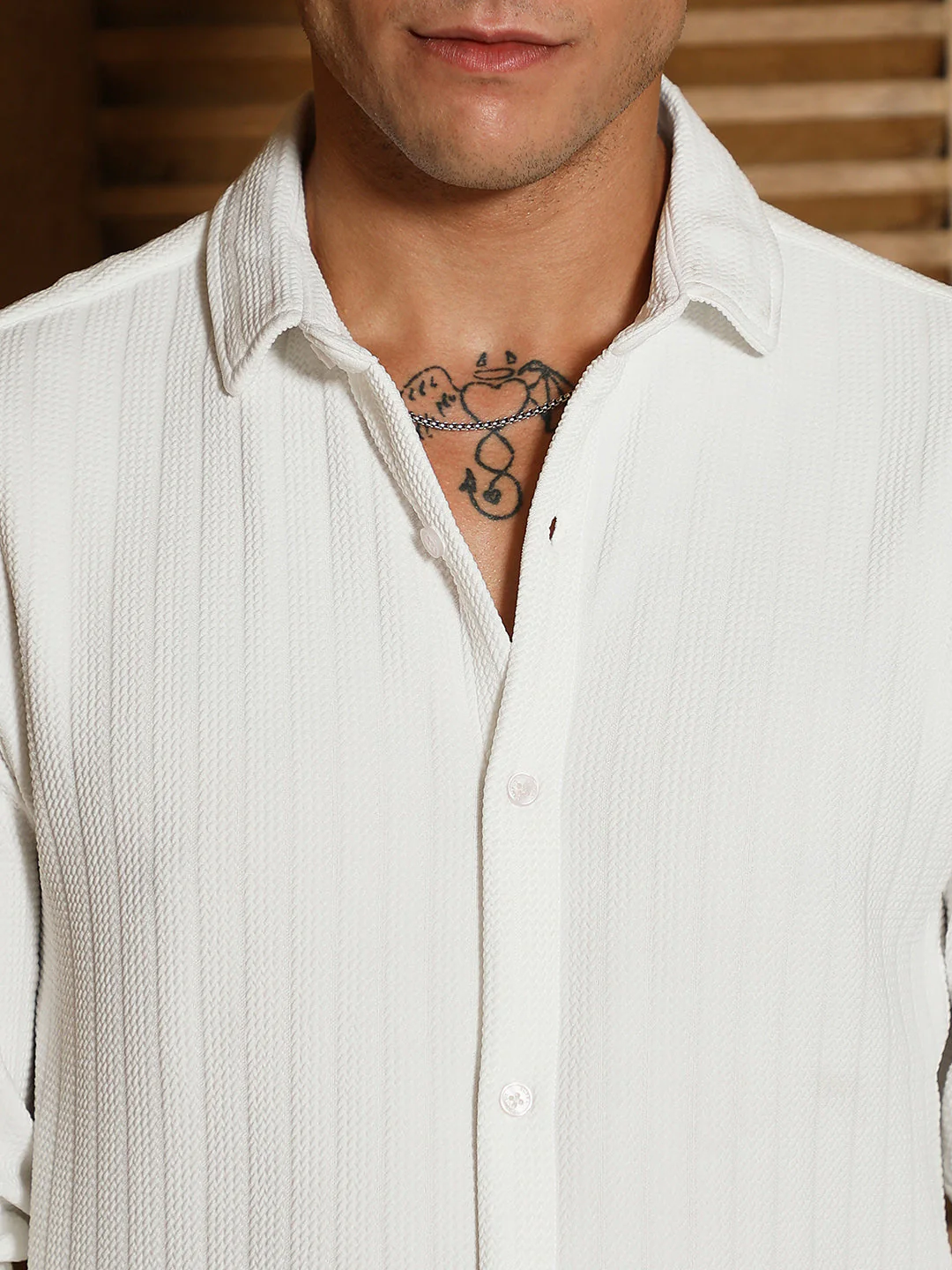 Chevron-Panel Tactile Shirt - Image 7