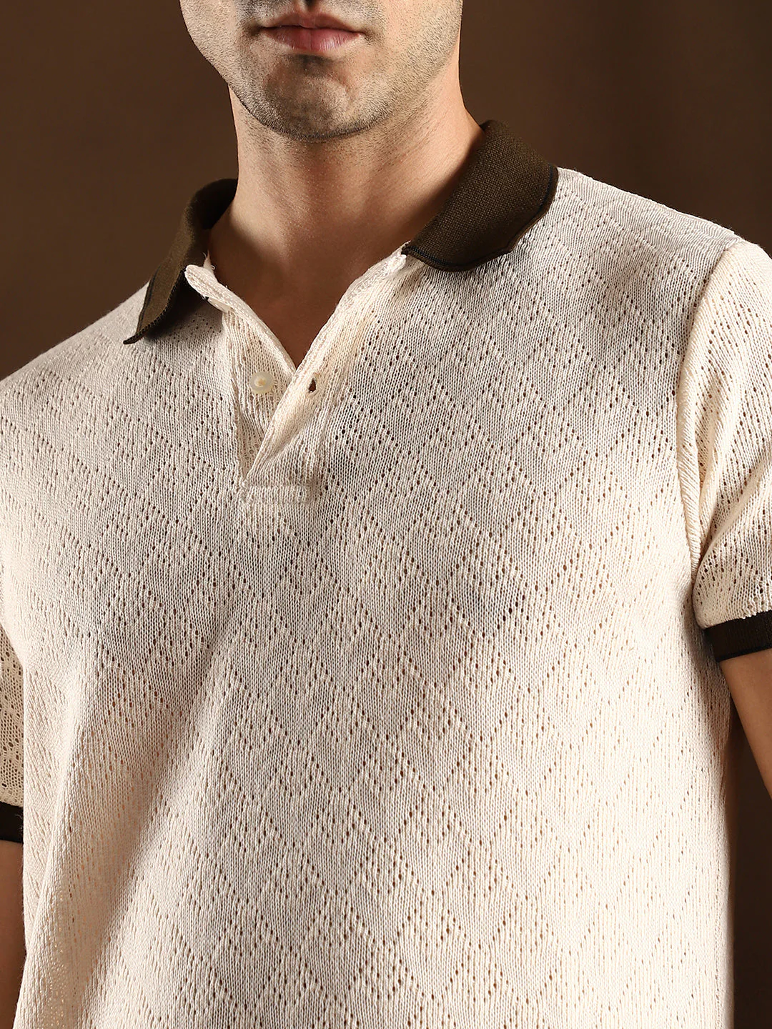 Contrast Quad Polo T-Shirt - Image 7