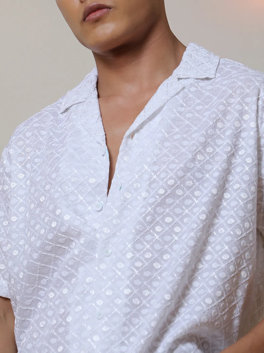 Embroidered Circular Shirt - Image 4