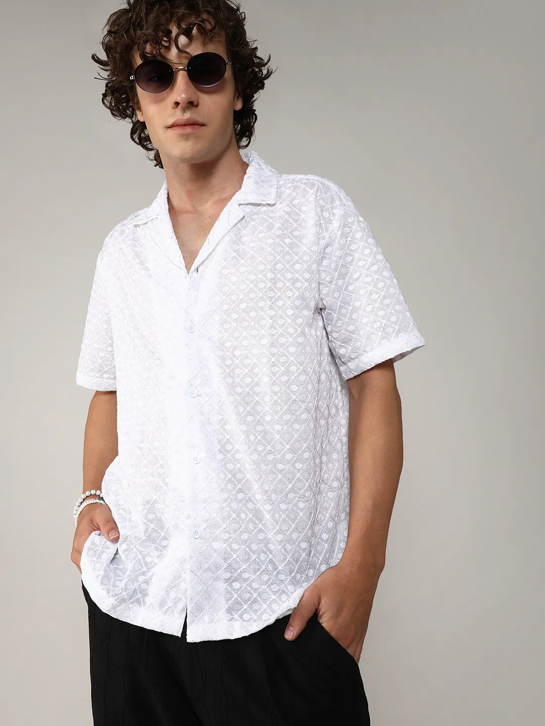 Embroidered Circular Shirt - Image 5