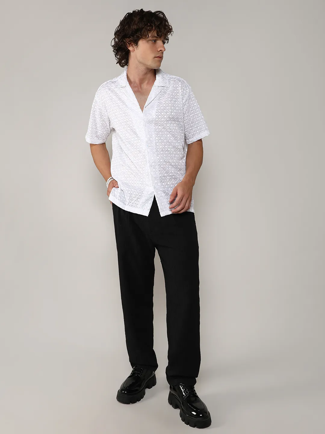 Embroidered Circular Shirt - Image 9
