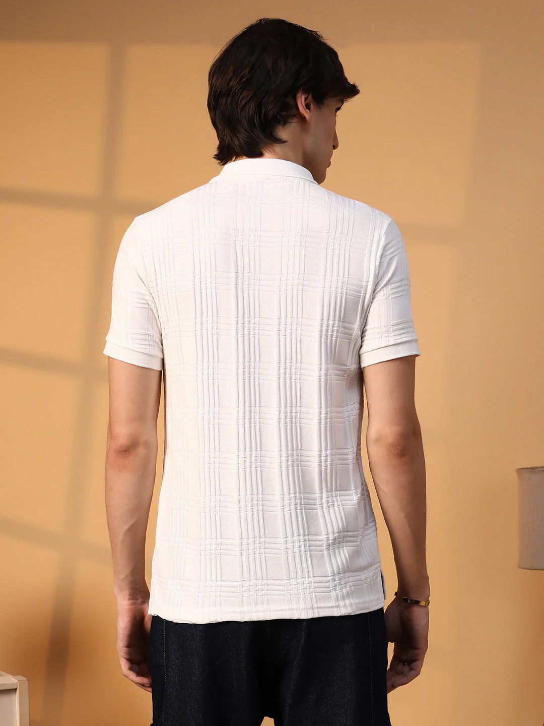 Intertwine-Textured Polo T-Shirt - Image 5