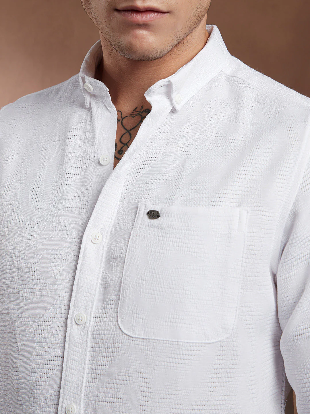Open-Weave Regular Shirt - Image 7