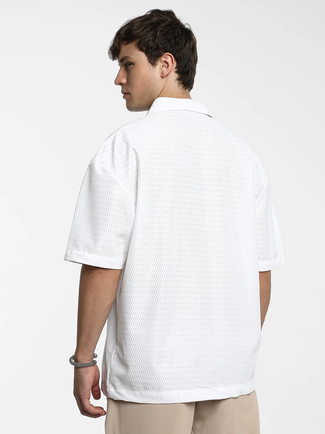 Oversized Honeycomb Shirt - Image 11