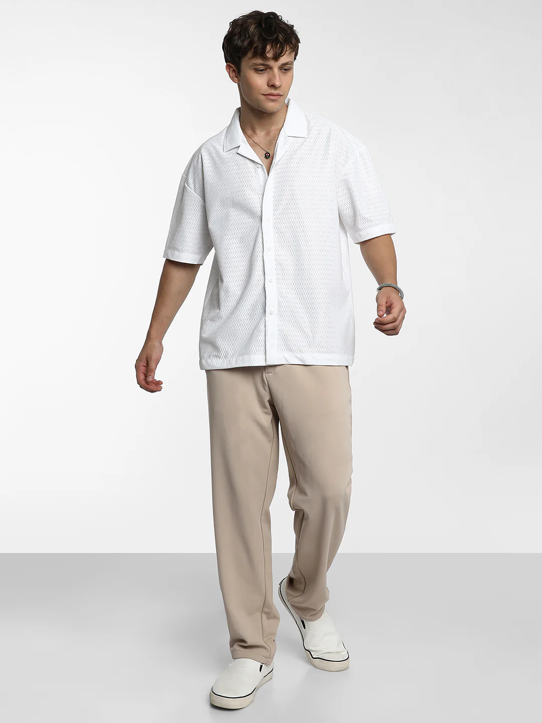 Oversized Honeycomb Shirt - Image 12