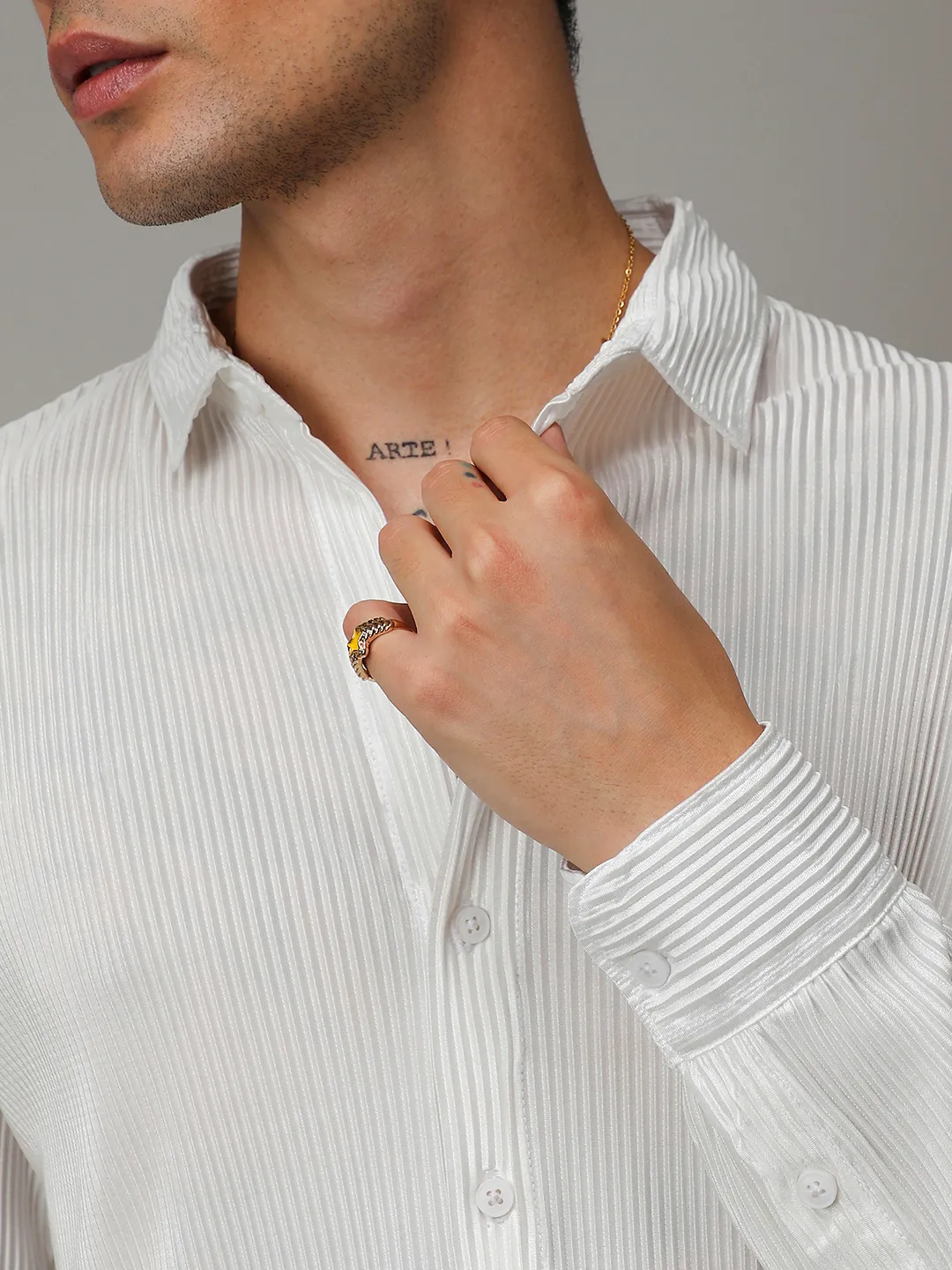 Pleat-Creased Shirt - Image 10
