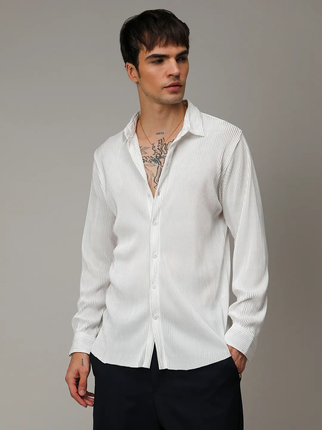Pleat-Creased Shirt - Image 5