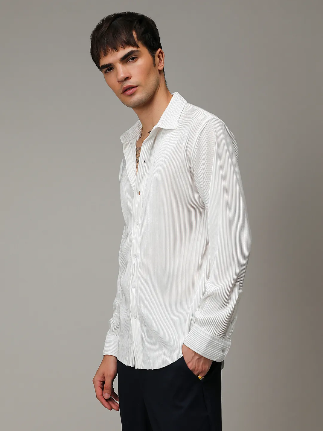 Pleat-Creased Shirt - Image 6