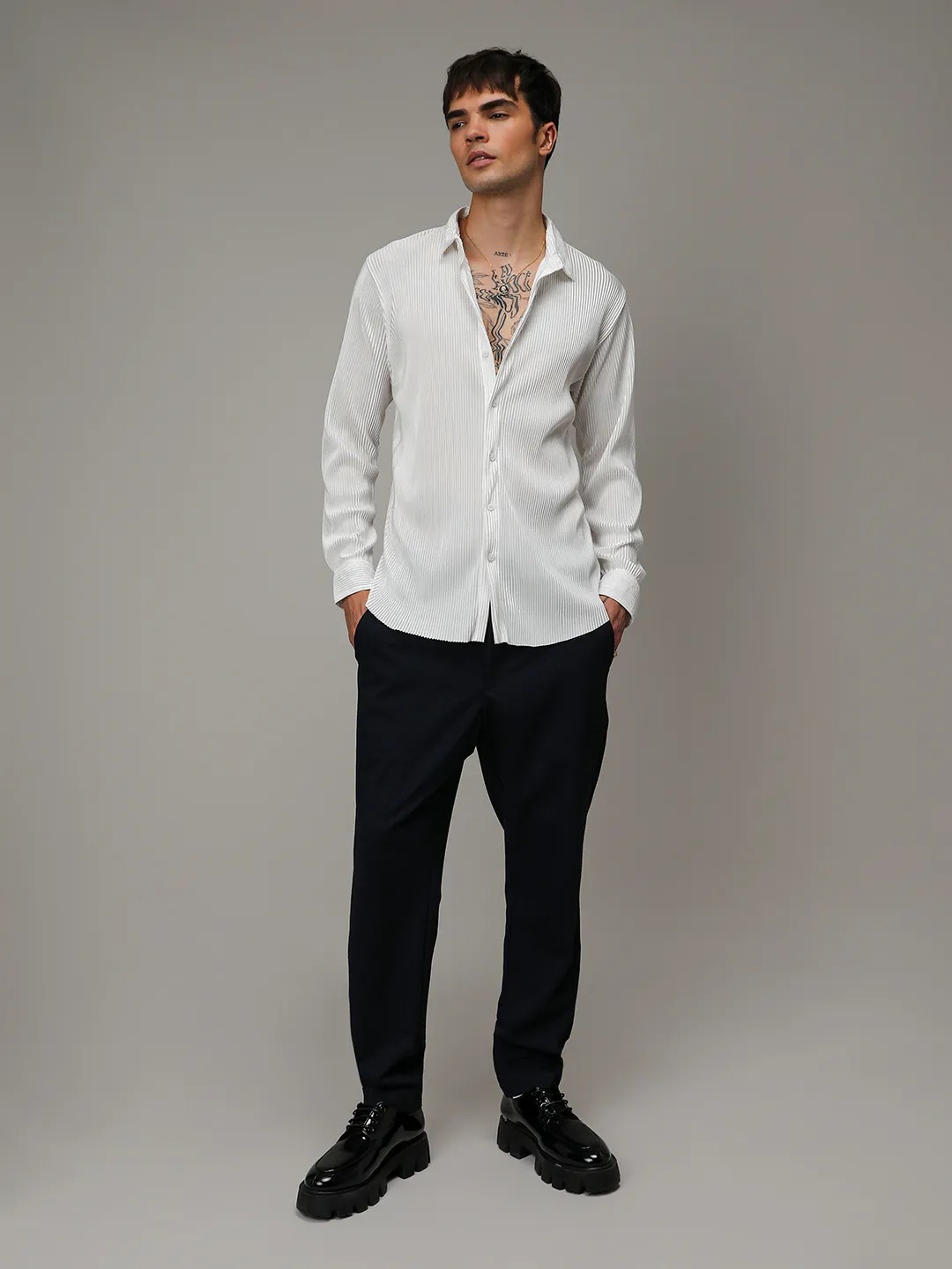 Pleat-Creased Shirt - Image 8