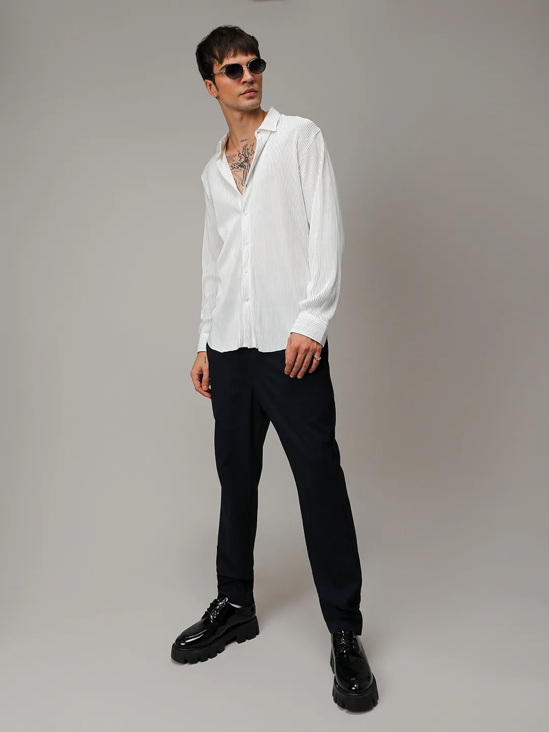 Pleat-Creased Shirt - Image 9