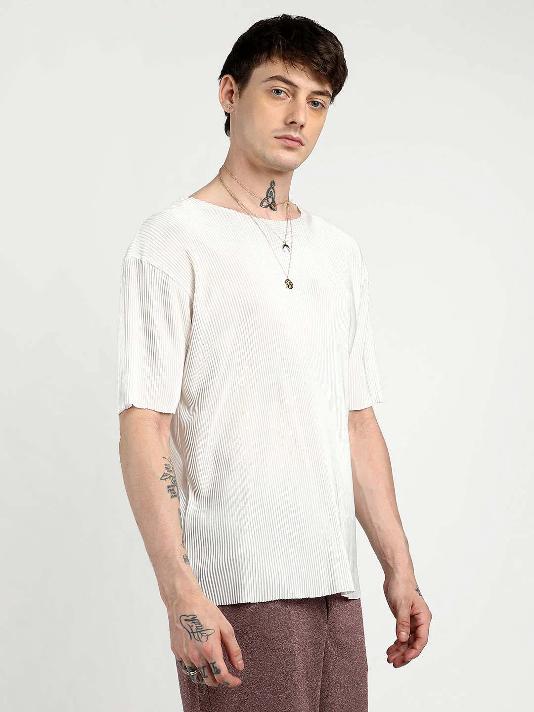 Pleated Boxy T-Shirt - Image 3