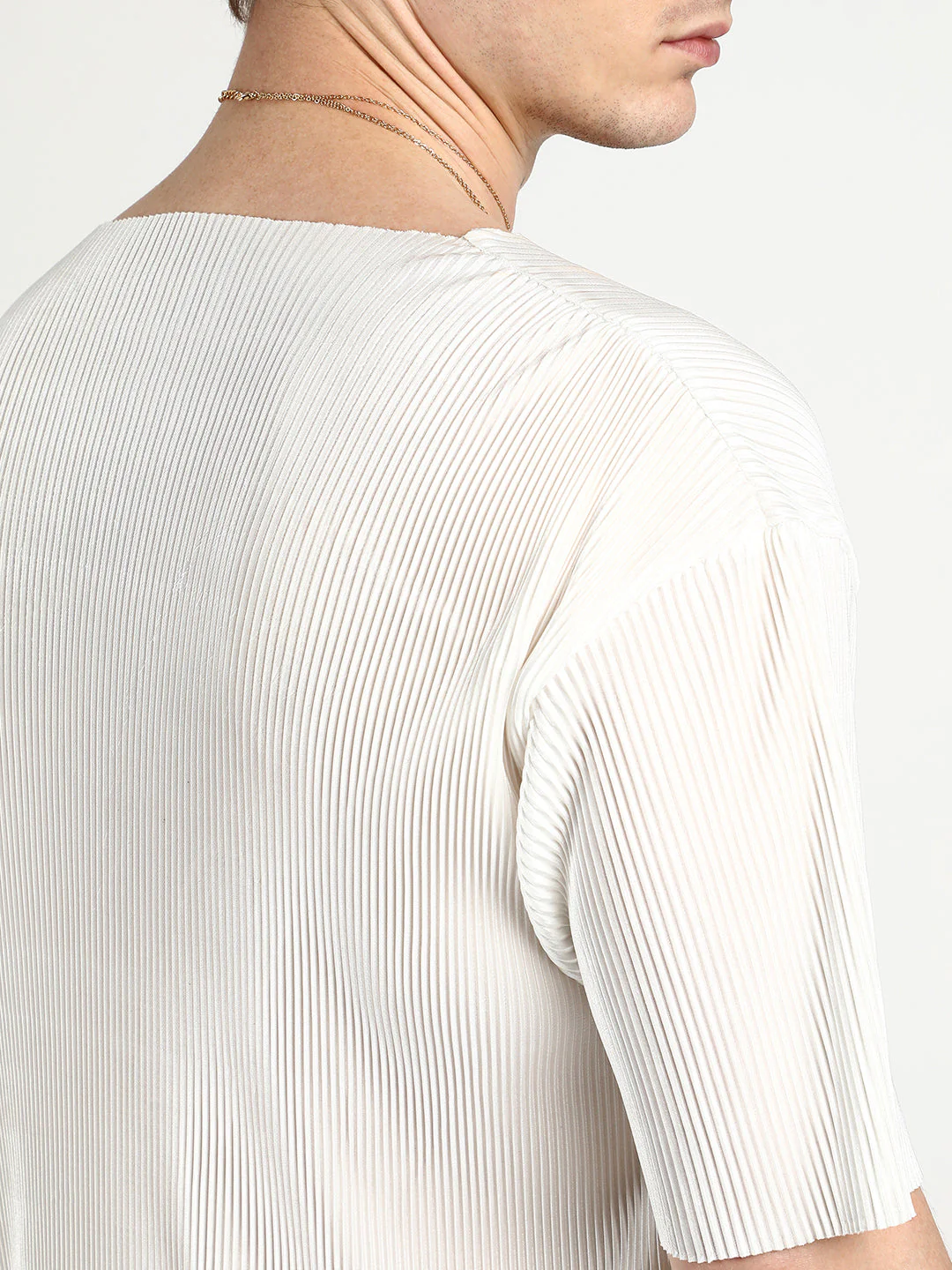 Pleated Boxy T-Shirt - Image 7