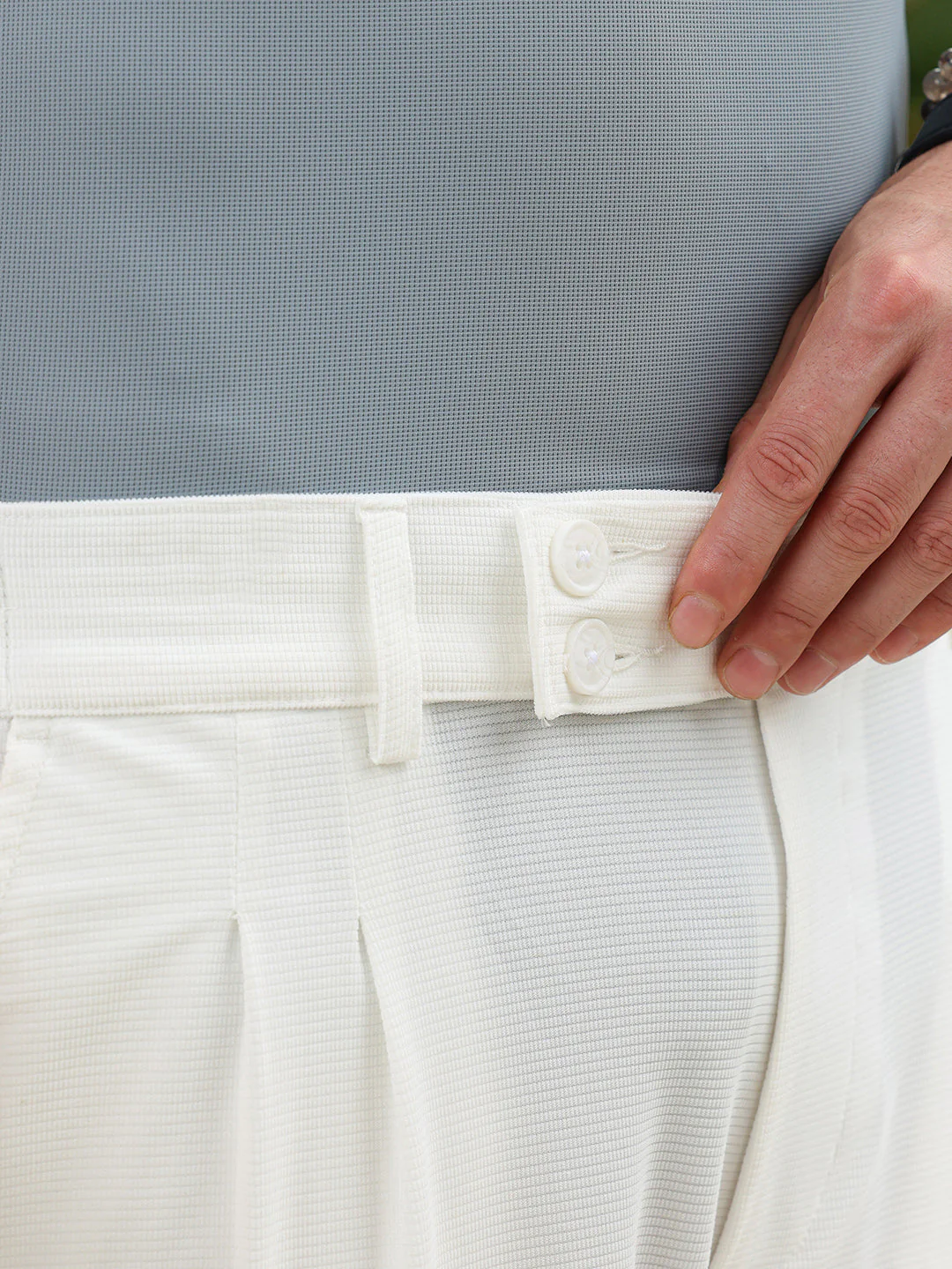 Pleated Cuffed Trousers - Image 8