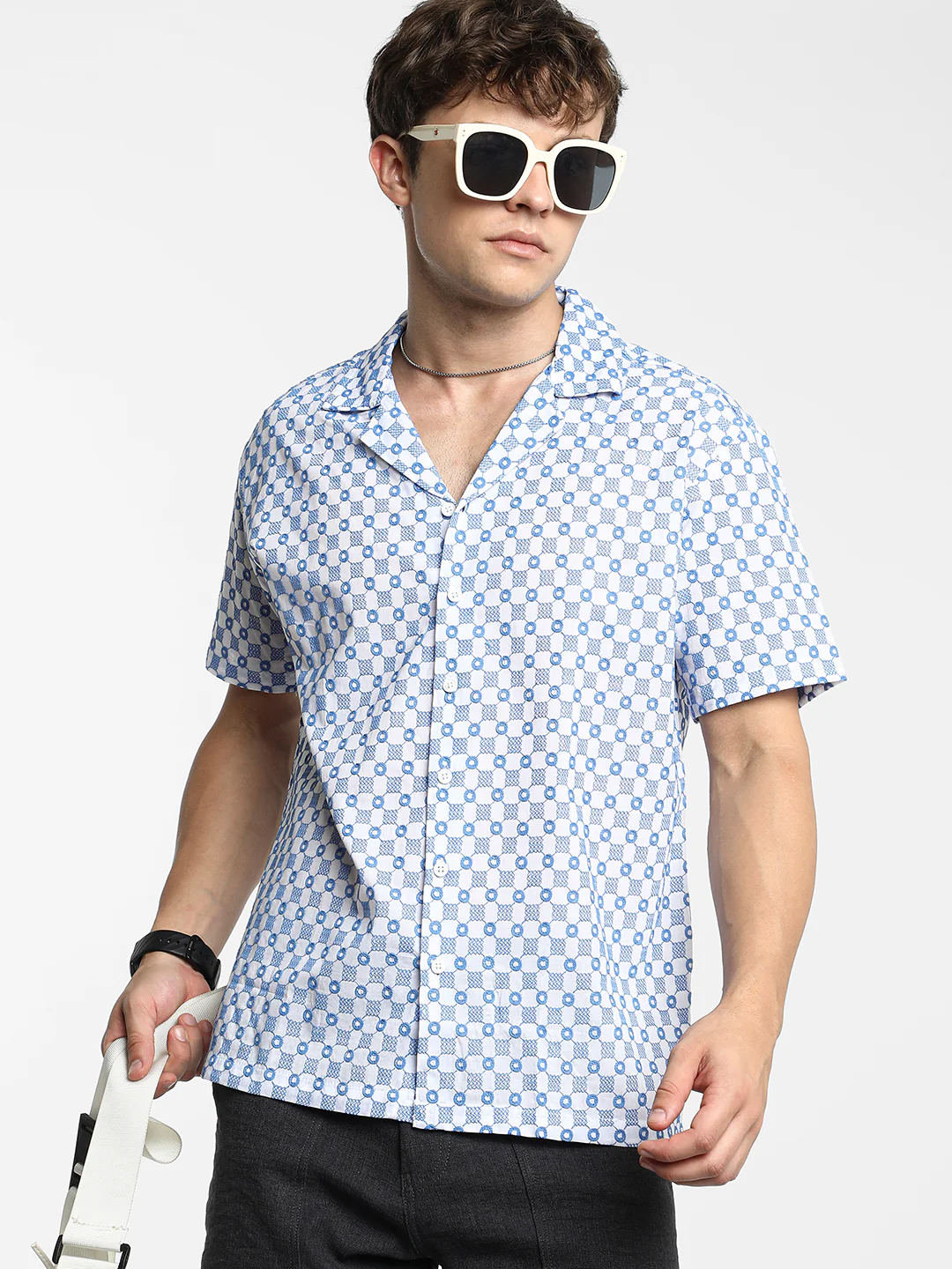 Embroidered Checkered Shirt - Image 12
