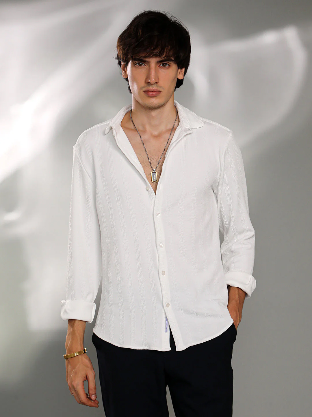 Rope-Textured Shirt - Image 2