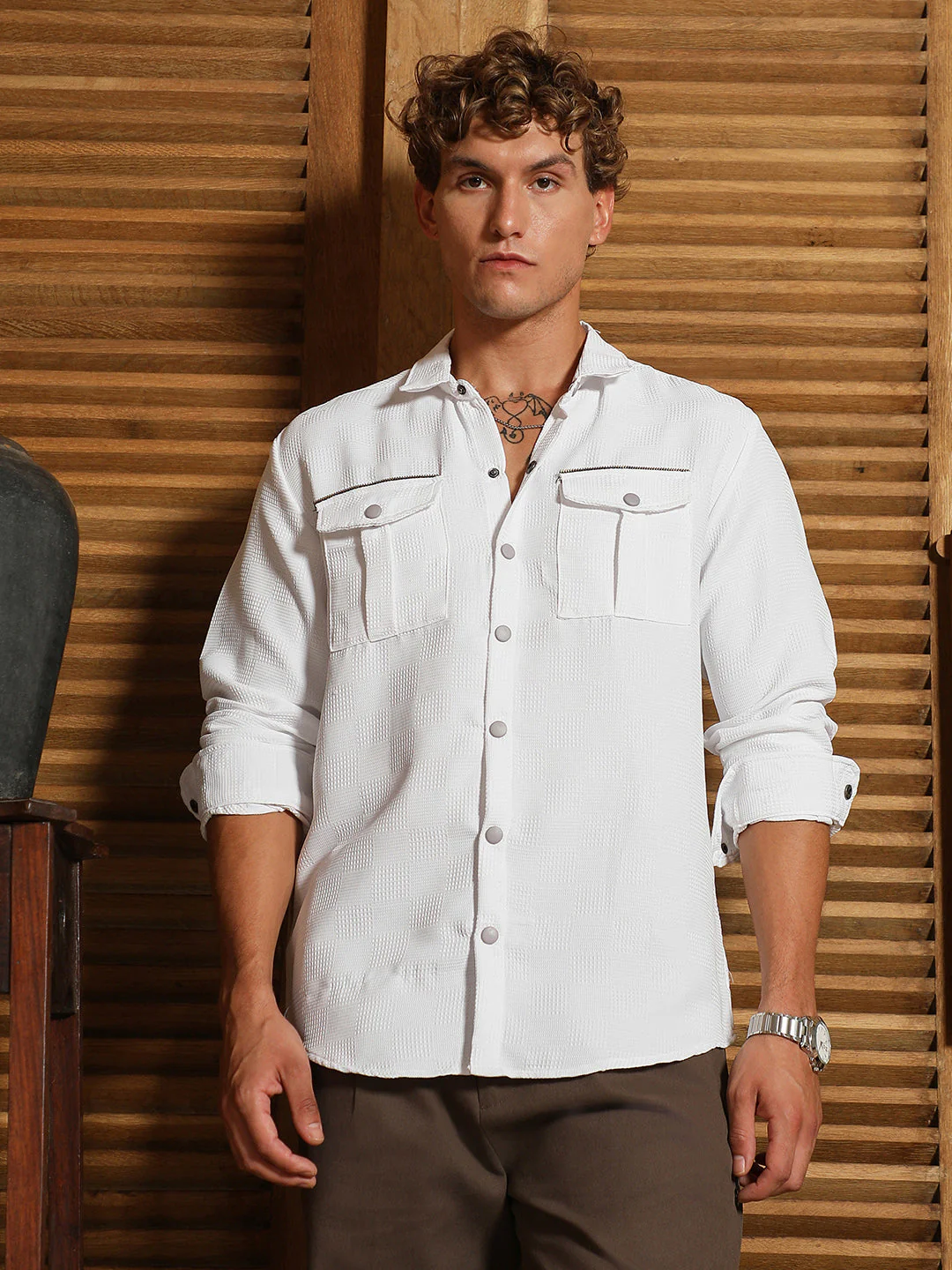 Safari-Utility Relaxed Shirt - Image 2