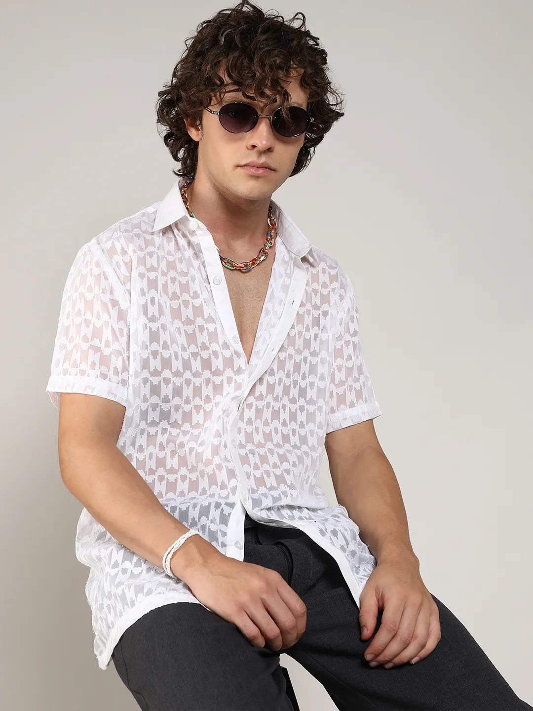 Self-Design Block Shirt - Image 5
