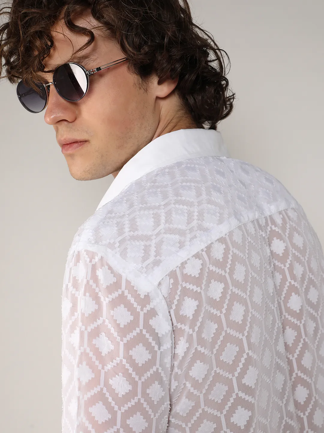 Self-Design Cubic Shirt - Image 11