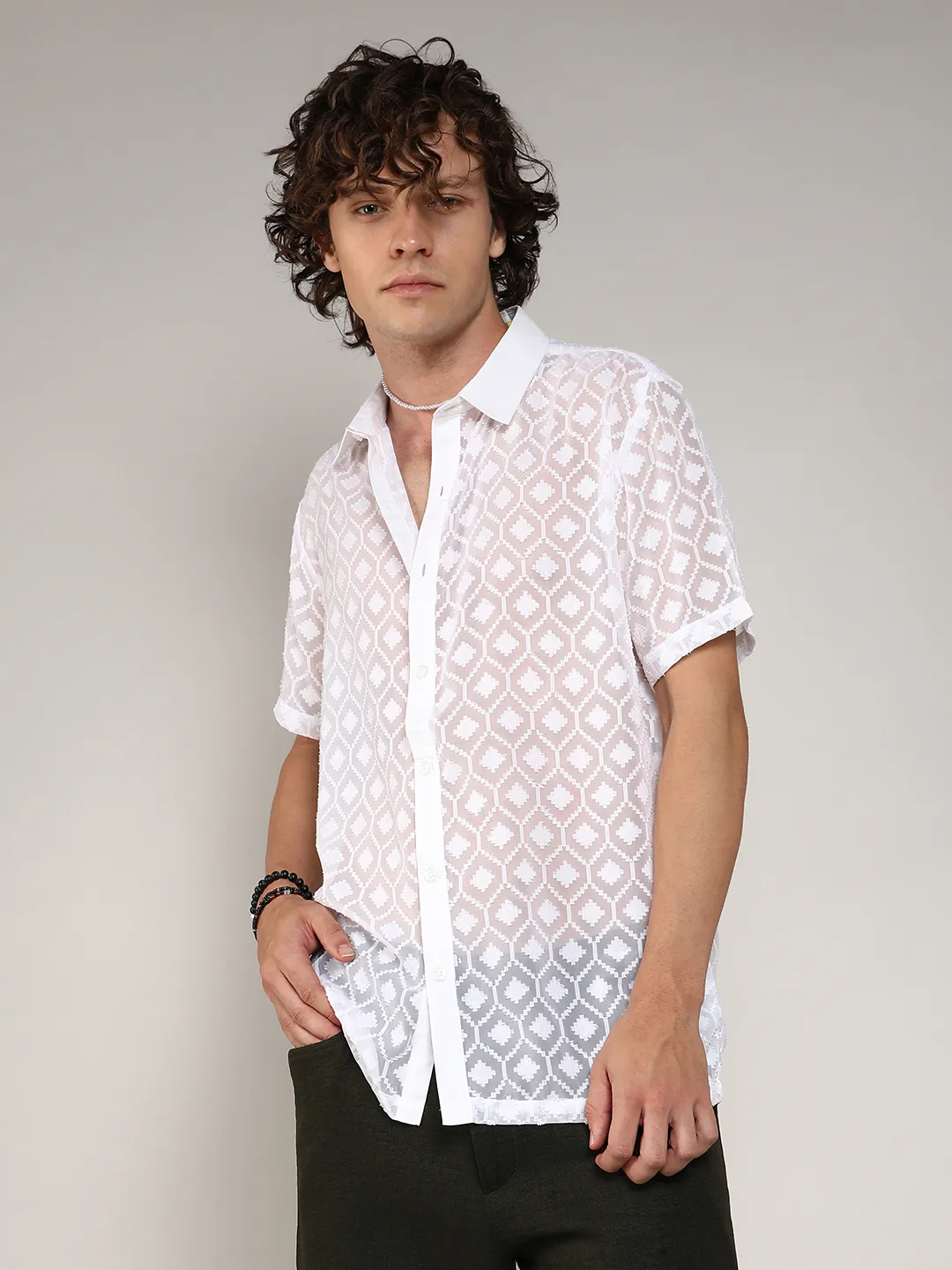 Self-Design Cubic Shirt - Image 6