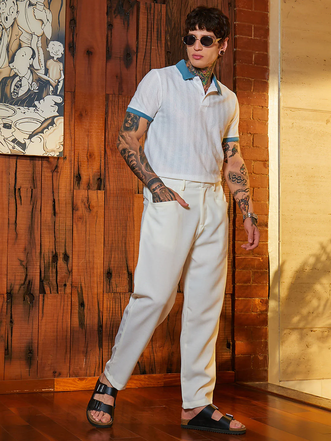 Straight Linen-Blend Trousers - Image 6
