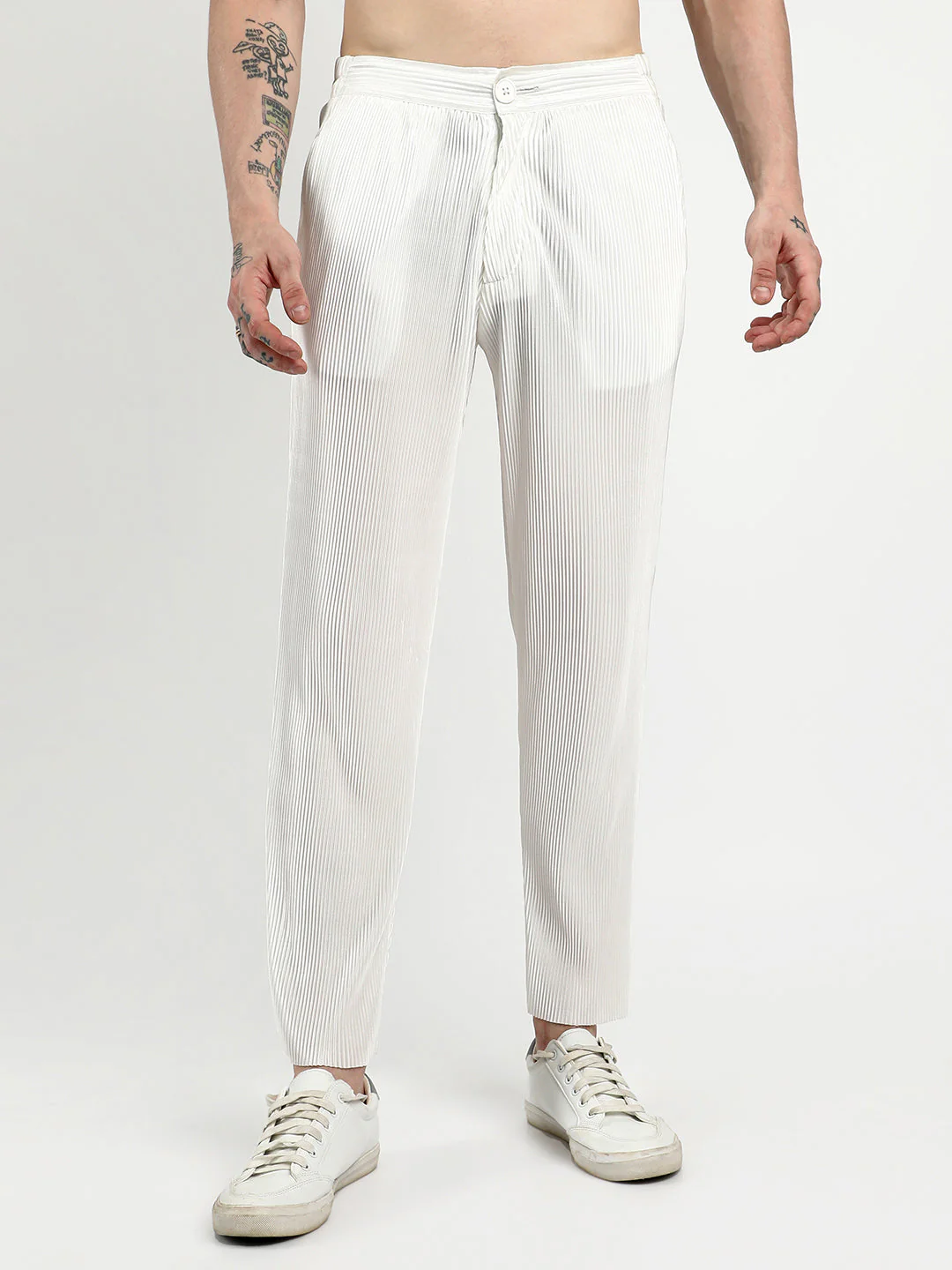 Tailored Pleated Trousers - Image 2