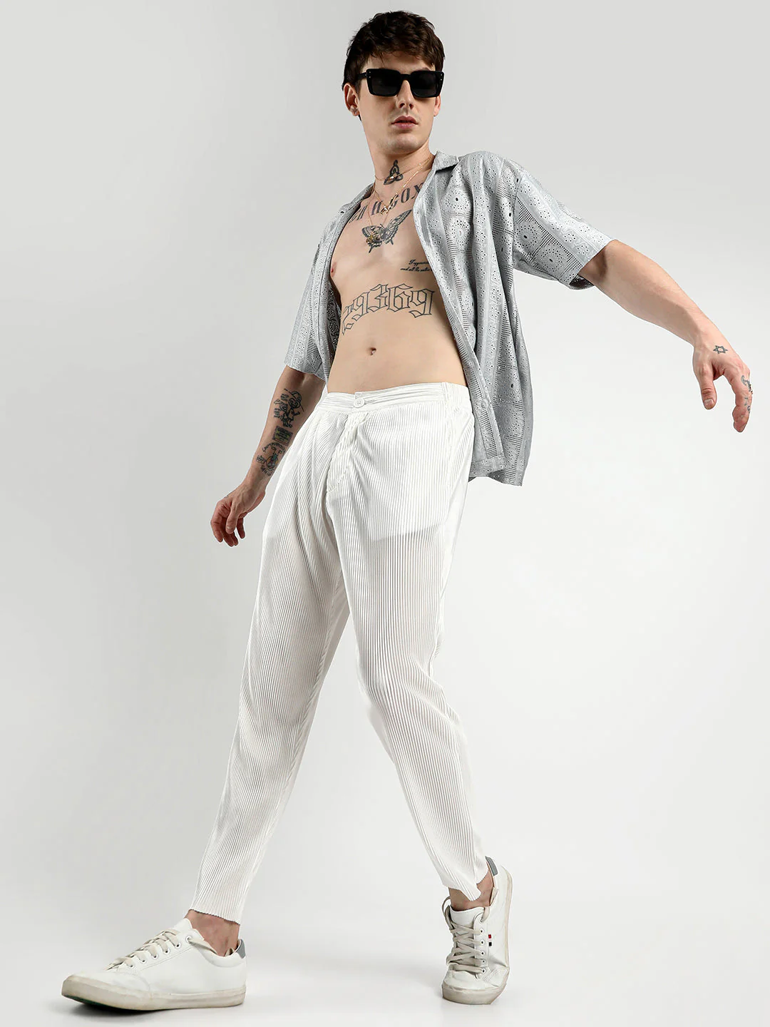 Tailored Pleated Trousers - Image 6