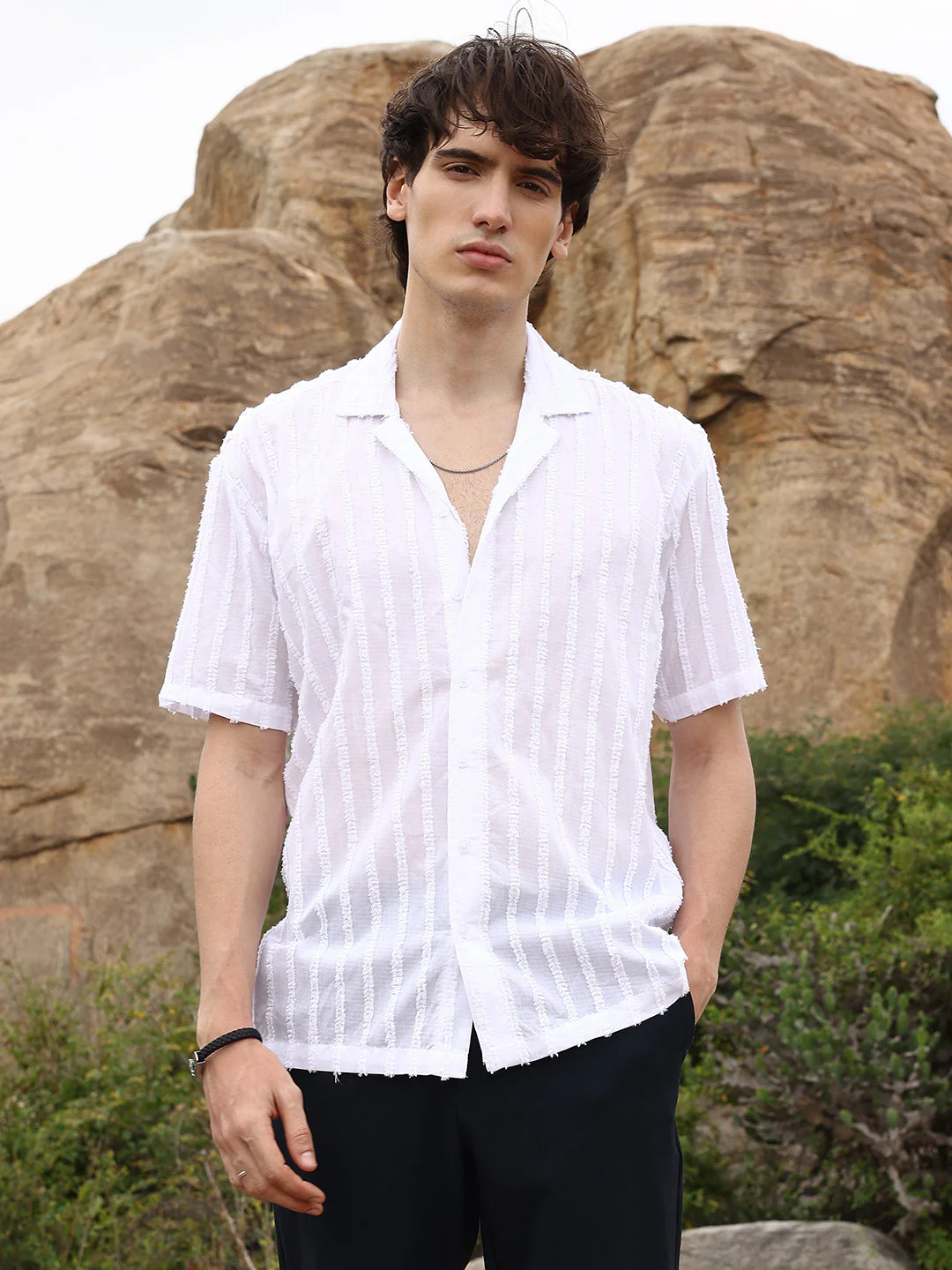Texture-Lined Shirt - Image 2