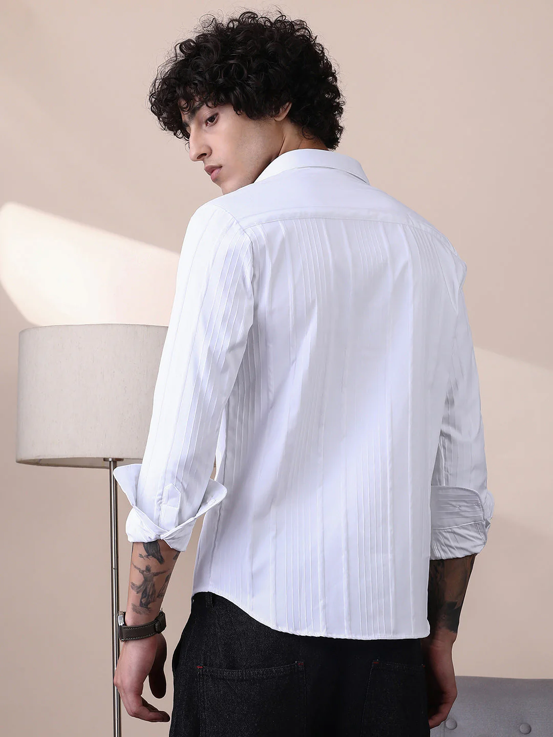 Unbalanced-Ridge Relaxed Shirt - Image 4